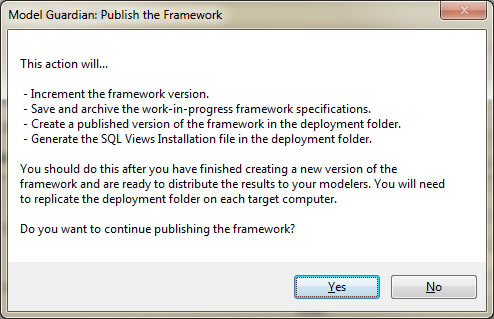 Publish the Framework